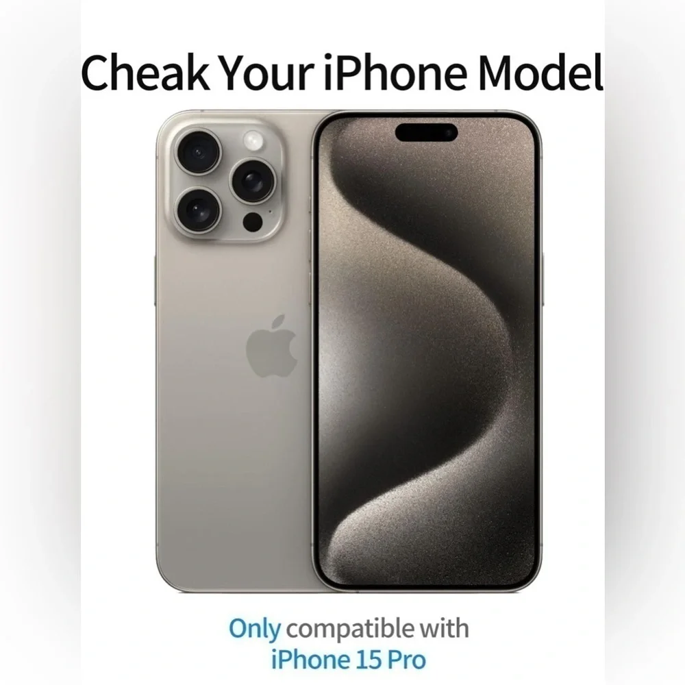 Vacuas-CI Screen/lens Protector Kit Glass 3 Pack for iPhone 15 Pro 6.1 Inch